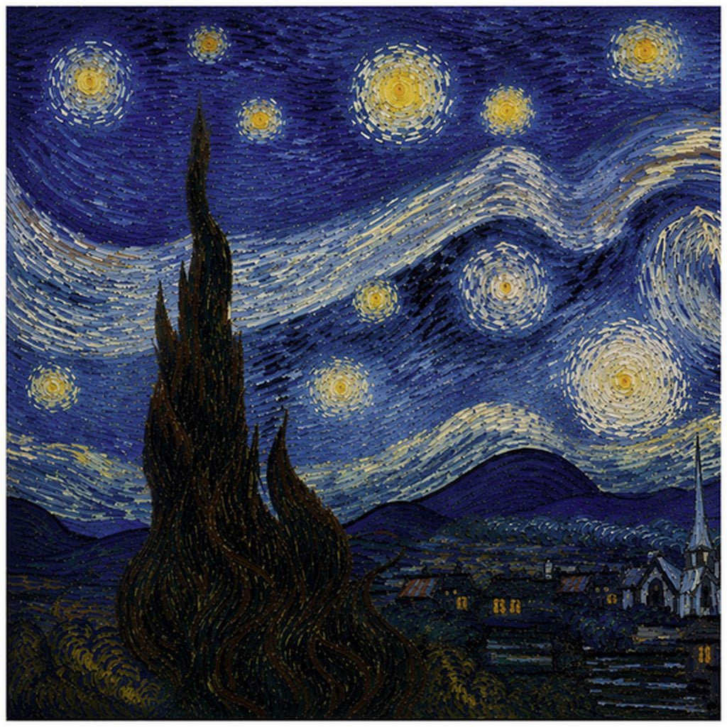Cube Lamp - Starry Night - 04 Side A