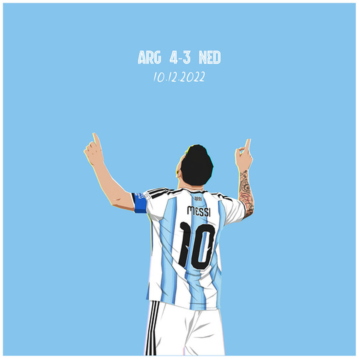 Cube Lamp - Messi - 04 Side A