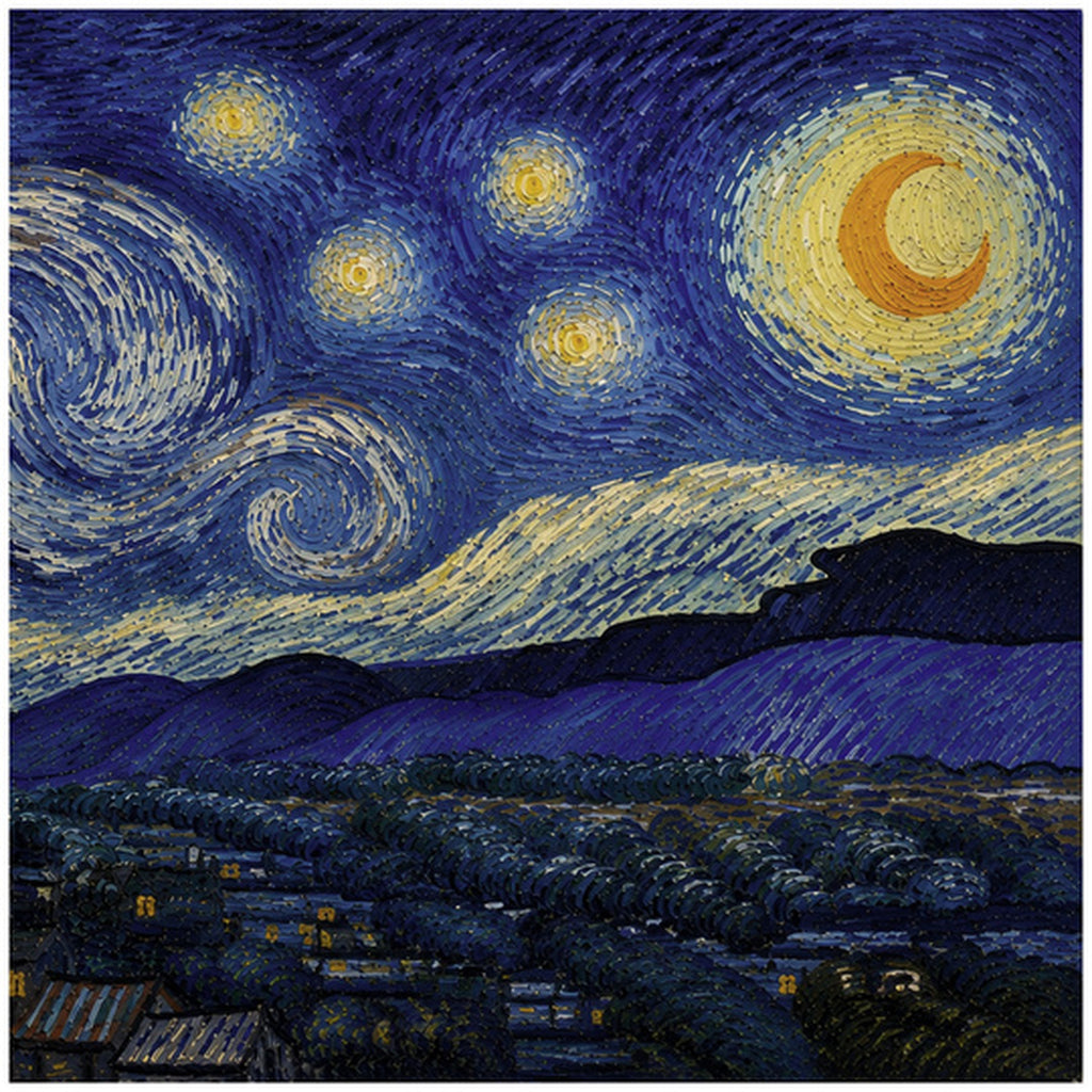 Cube Lamp - Starry Night - 05 Side B