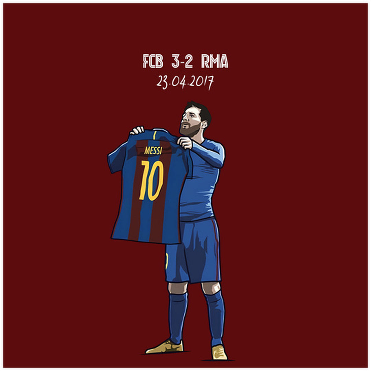 Cube Lamp - Messi - 07 Side D