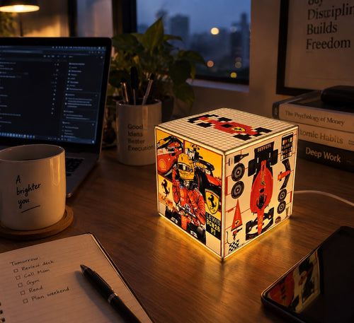 Cube Lamp - Ferrari - lifestyle photo