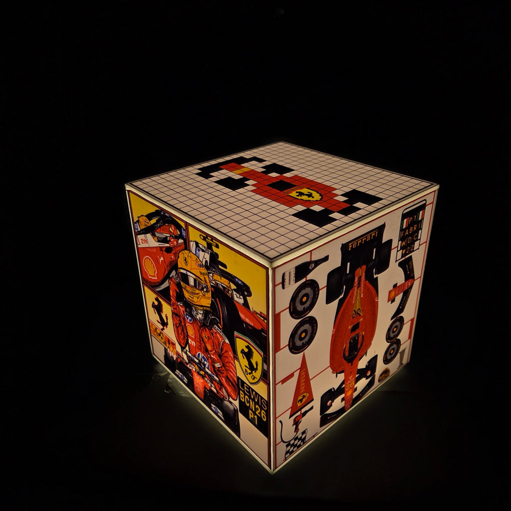 Cube Lamp - Ferrari - product photo, side 6