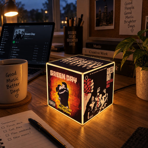 Cube Lamp - Green Day - lifestyle photo