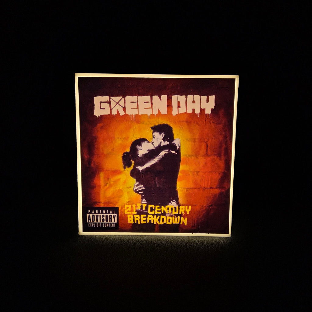 Cube Lamp - Green Day - product photo, side 2