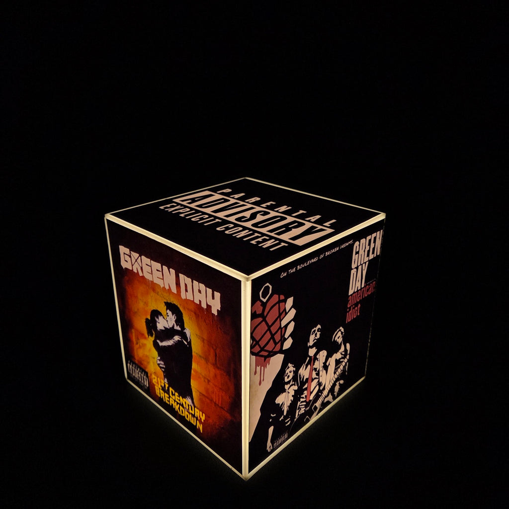 Cube Lamp - Green Day - product photo, side 4