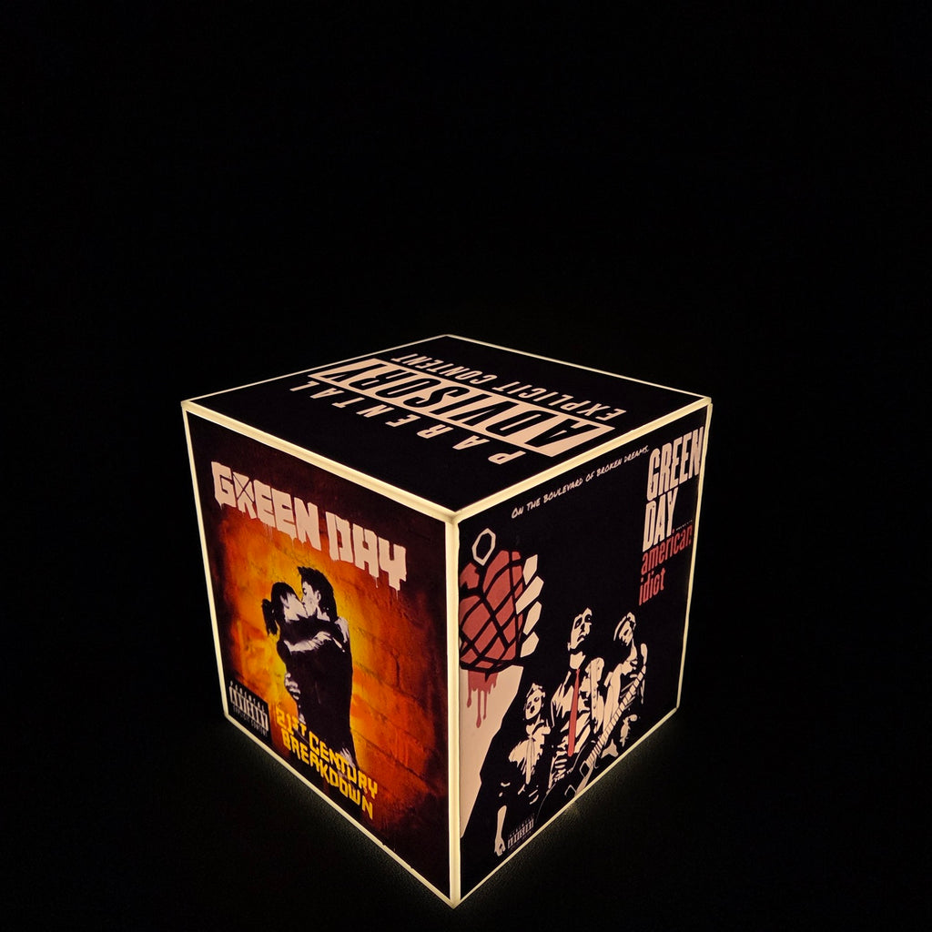Cube Lamp - Green Day - product photo, side 5