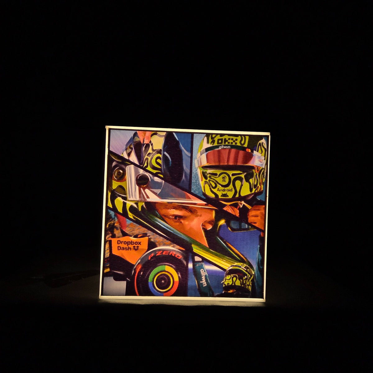 Cube Lamp - McLaren - product photo, side 1