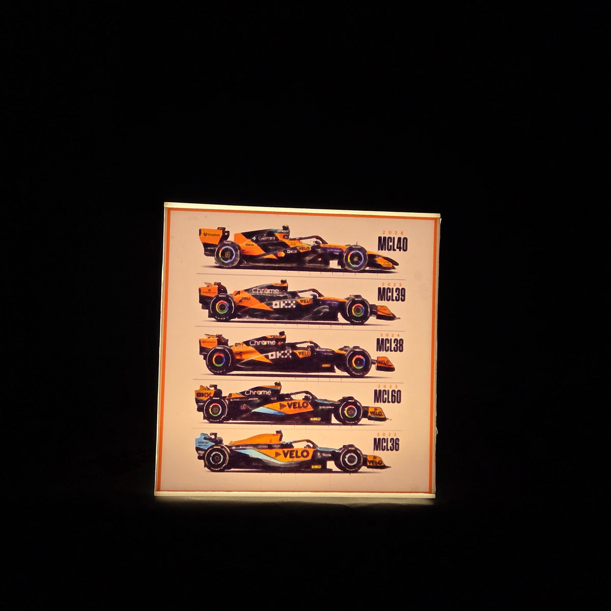 Cube Lamp - McLaren - product photo, side 2