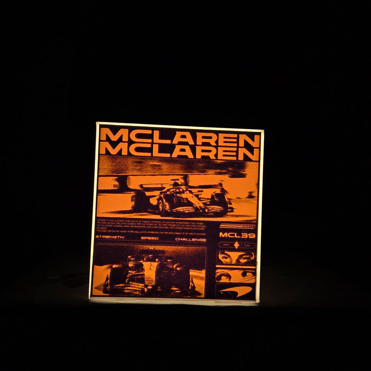 Cube Lamp - McLaren - product photo, side 3